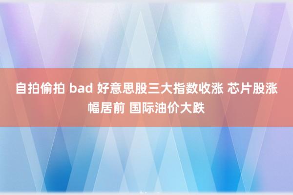 自拍偷拍 bad 好意思股三大指数收涨 芯片股涨幅居前 国际油价大跌